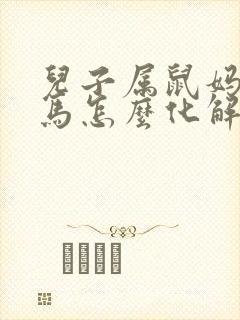 儿子属鼠妈妈属马怎么化解