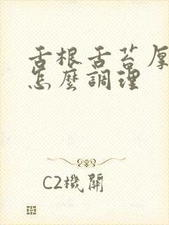 舌根舌苔厚白是怎么调理