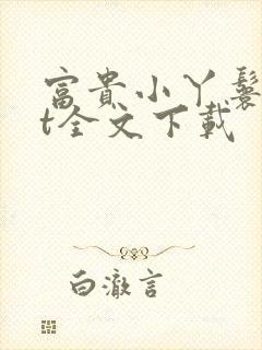 富贵小丫鬟txt全文下载