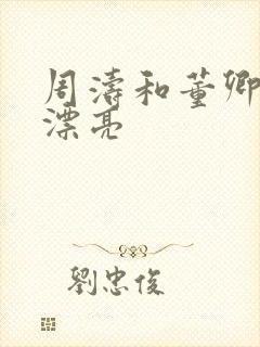 周涛和董卿谁更漂亮