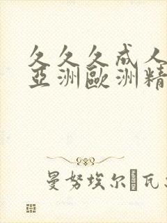 久久久成人综合亚洲欧洲精品