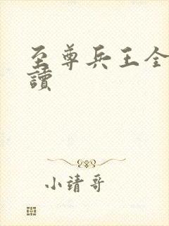 至尊兵王全本阅读