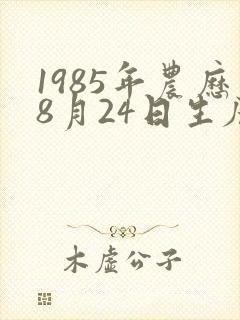 1985年农历8月24日生辰八字