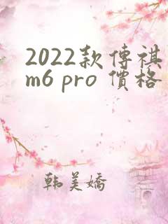 2022款传祺m6 pro 价格