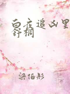 白夜追凶里的周舒桐 白夜追凶里的周舒桐