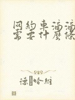 网约车滴滴司机需要什么条件 网约车滴滴司机需要什么条件