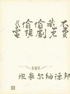 《偷偷藏不住》电视剧免费观看全集