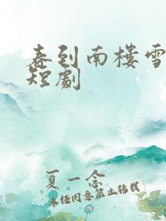 春到南楼雪尽处短剧