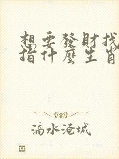 想要发财找三六指什么生肖