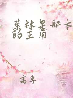 叶林是哪本小说的主角 叶林是哪本小说的主角