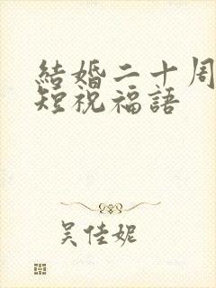 结婚二十周年简短祝福语