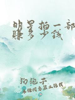 明星拍一部剧能赚多少钱