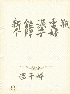 新能源电瓶车哪个牌子好