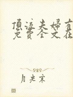 顶流夫妇有点甜免费全文在线阅读