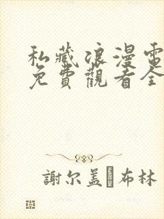 私藏浪漫电视剧免费观看全集在线播放