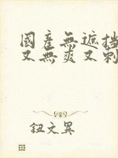 国产无遮挡又黄又无爽又刺激的视频