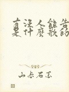 有没人能告诉我是什么歌的歌词