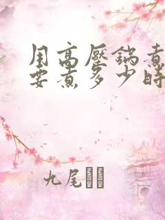 用高压锅煮南瓜要煮多少时间