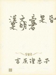 汉文帝是昏君还是明君