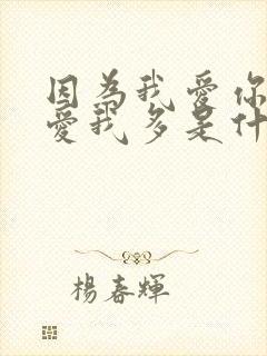 因为我爱你比你爱我多是什么歌