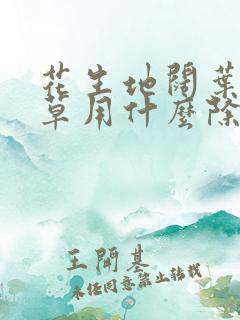花生地阔叶类杂草用什么除草剂