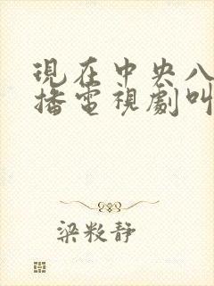 现在中央八台热播电视剧叫什么