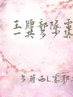 王牌部队电视剧一共多少集 王牌部队电视剧一共多少集