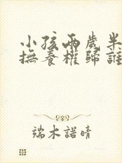 小孩两岁半离婚抚养权归谁
