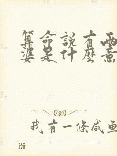 算命说有两个老婆是什么意思啊