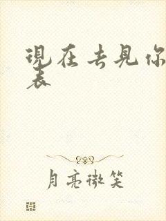 现在去见你演员表