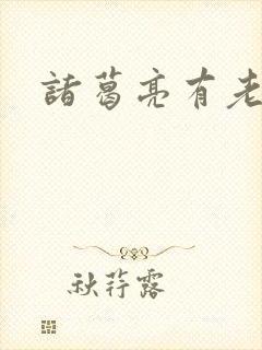诸葛亮有老婆吗 诸葛亮有老婆吗