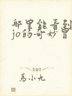 哪里能看到jojo的奇妙冒险
