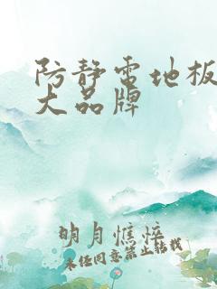 防静电地板10大品牌