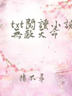 txt阅读小说无敌天命