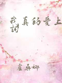 我真的爱上你歌词