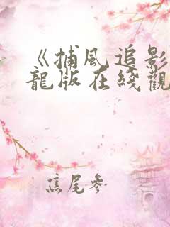 《捕风追影》成龙版在线观看