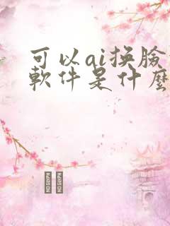可以ai换脸的软件是什么