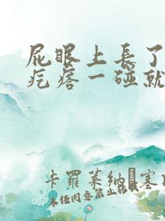 屁眼上长了个硬疙瘩一碰就疼