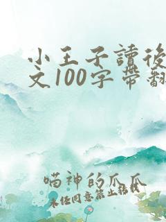 小王子读后感英文100字带翻译