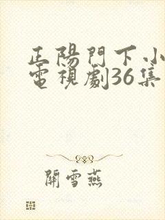 正阳门下小女人电视剧36集全免费