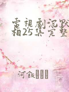电视剧沉默的真相25集完整版免费