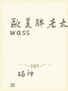 欧美胖老太bbwass