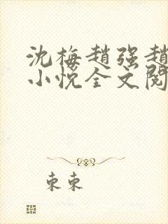 沈梅赵强赵雄赵小悦全文阅读