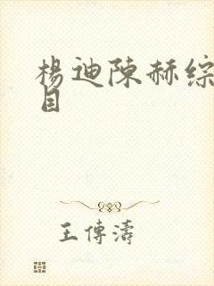 杨迪陈赫综艺节目