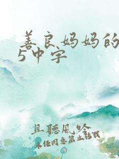 善良妈妈的朋友5中字