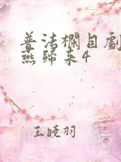 普法栏目剧风雨燕归来4 普法栏目剧风雨燕归来4