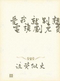 爱我就别想太多 电视剧免费观看40集