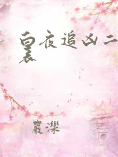 白夜追凶二演员表