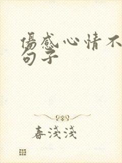伤感心情不好的句子