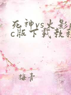死神vs火影pc版下载教程